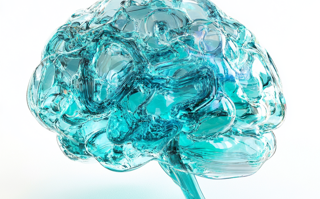 tlubben_AI-inspired_brain_crafted_from_translucent_teal_and_t_5f03023f-0ab7-46f9-9a50-14a55952ebda_0